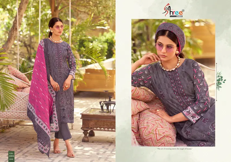 Bin Saeed Lawn Collection Vol 20 By Shree Cotton Pakistani Suit Online Wholesale Online